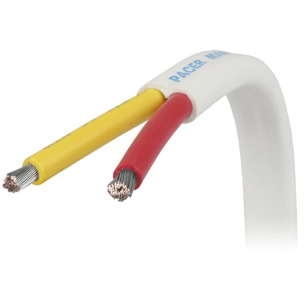 Pacer 12/2 AWG Safety Duplex Cable, Red/Yellow, 250'